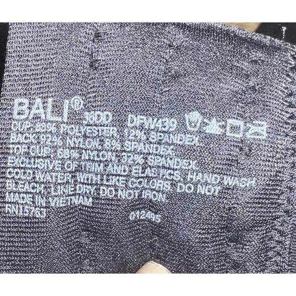 NWT Bali Ultra Light Underwire Convertible T-Shirt Bra, Black 36DD - Picture 5 of 8